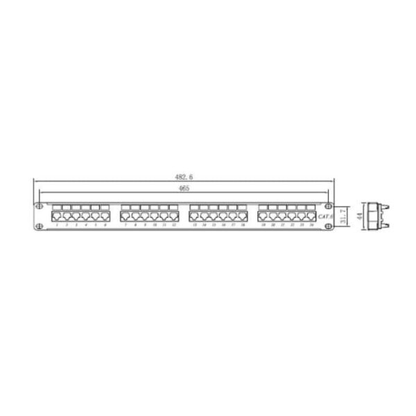 Premium line patch panel eg-tech.