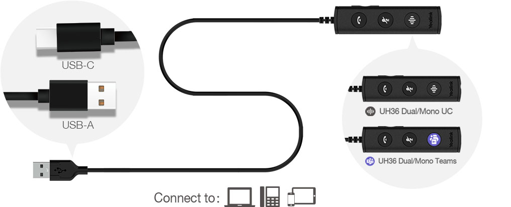 Yealink Dual Wired Headset UH36 Dual 5 Yealink UH36 2