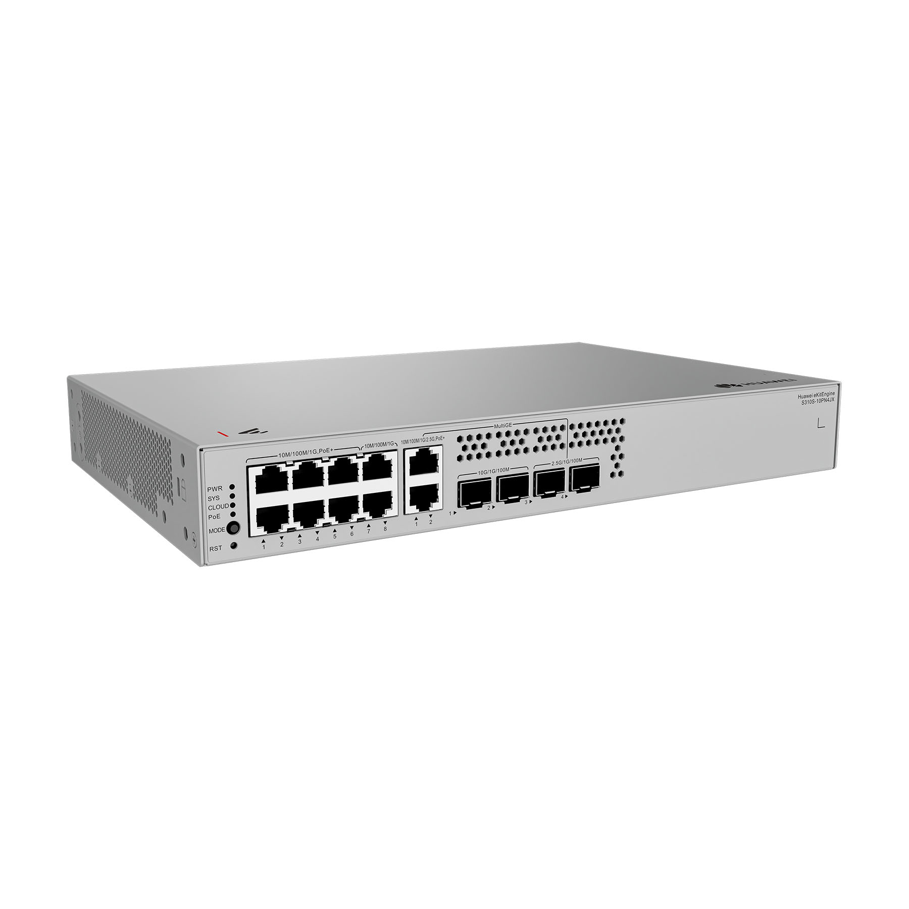 Huawei S310S-10PN4JX Layer 2+ Managed Switch, 8×10/100/1000BASE-T ports (6xPoE+), 2×2.5 GE, 2×10 GE SFP+, Warranty 3Yrs 3 Huawei S310S-10PN4JX Switch eg-tech