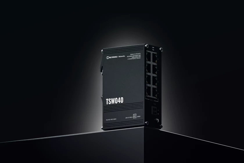 TSW040 Industrial 8 Port PoE+ Ethernet Switch DIN Rail 240W