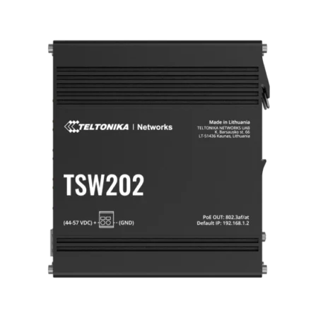 TSW202 PoE+ managed Ethernet Switch