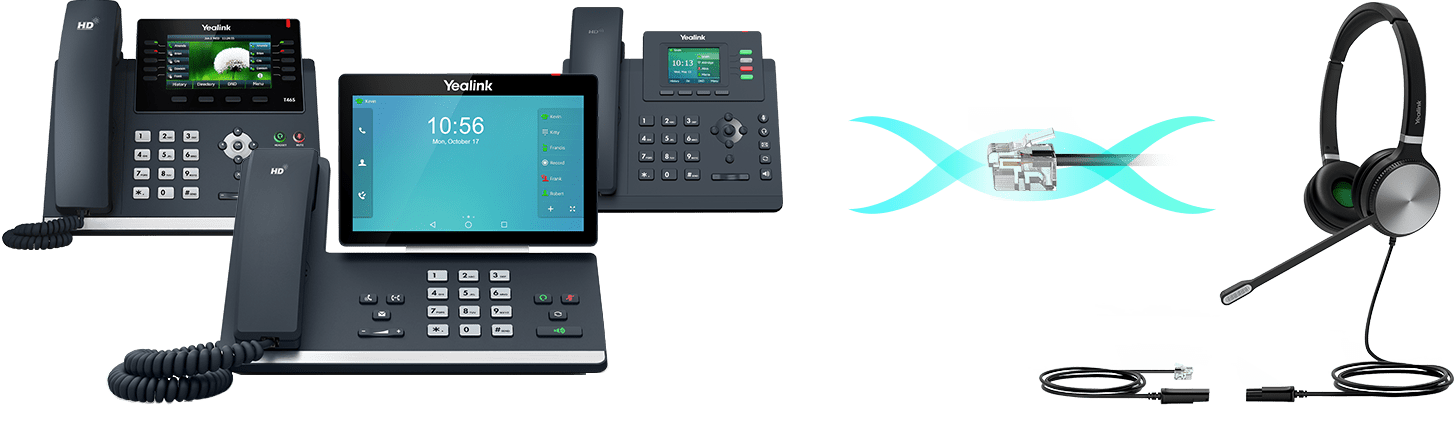 Yealink YHS36 Dual Wired Headset with QD to RJ Port 6 Yealink YHS36 Dual Mono