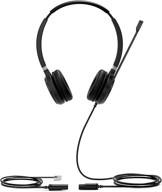 Yealink YHS36 Dual Wired Headset with QD to RJ Port 4 Yealink YHS36 Dual Mono