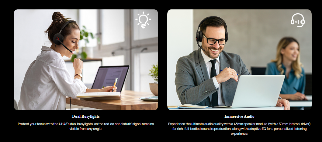 Yealink UH48 Dual Teams USB-C/A Headset 13 Yealink UH48 Dual Teams