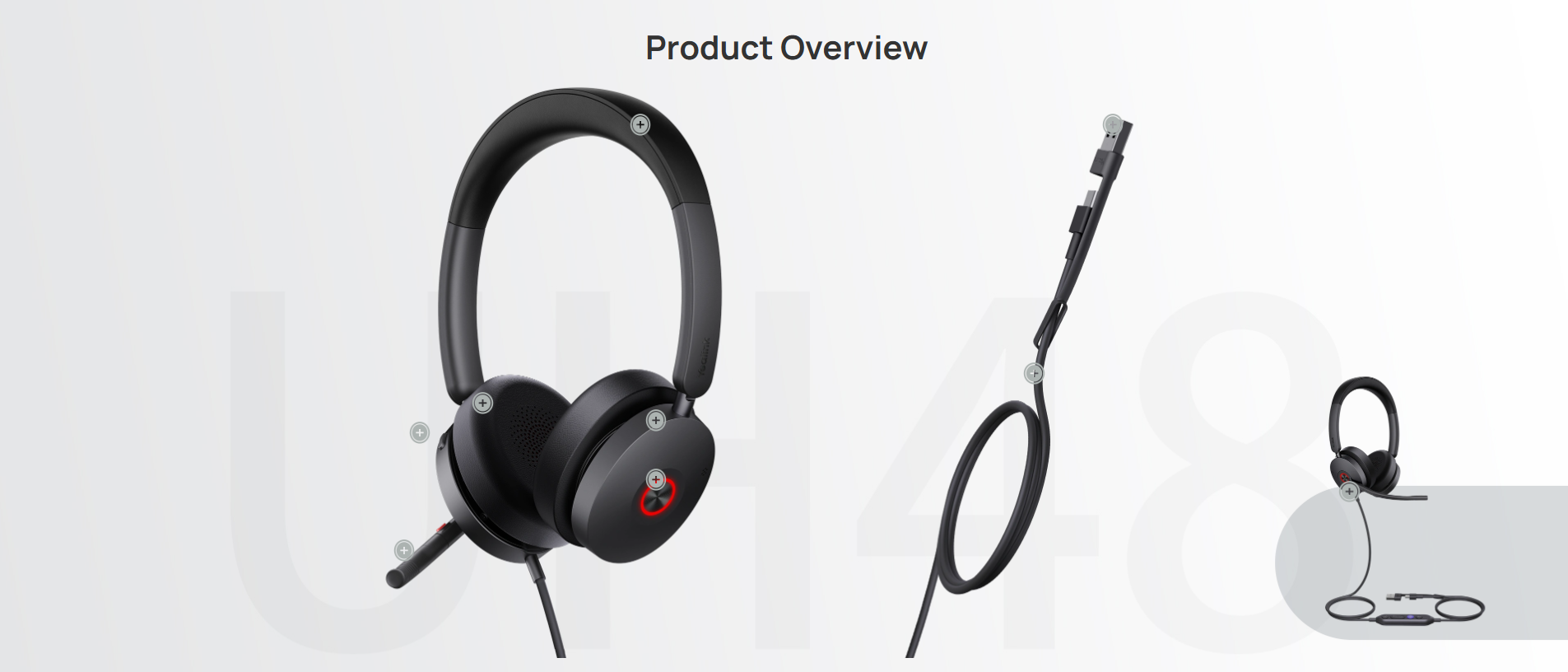 Yealink UH48 Dual Teams USB-C/A Headset 16 Yealink UH48 Dual Teams